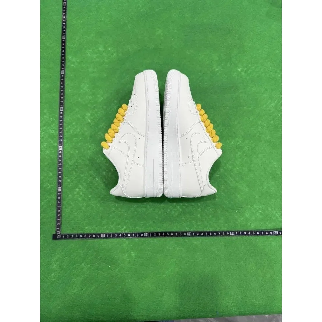 Nike Air Force 1 White Yellow Laces Sneakers