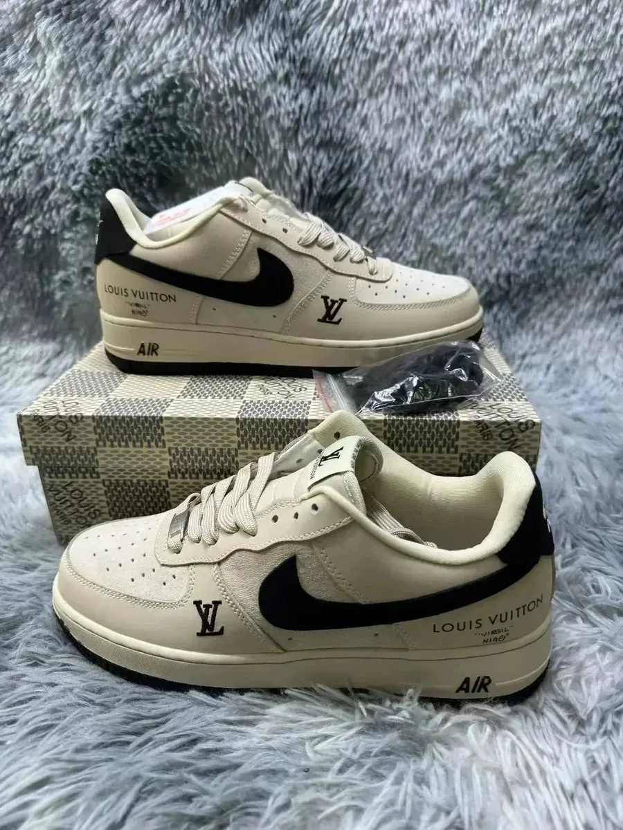 Louis Vuitton Air Force 1 Nibo Beige Sneakers
