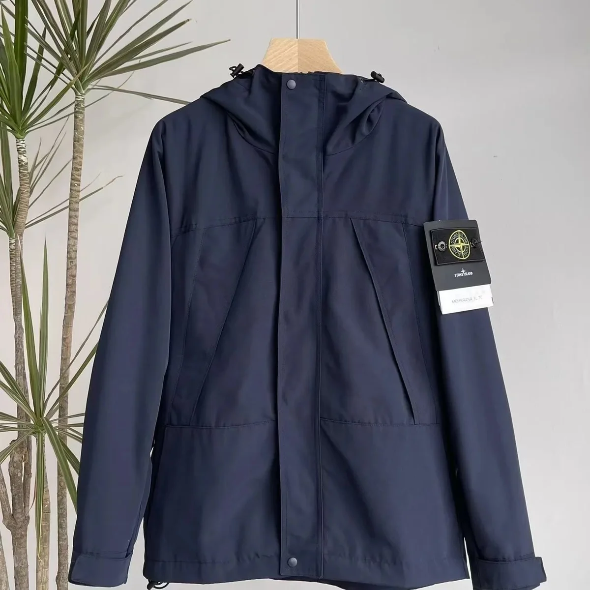 Stone Island Shadow Project Hooded Jacket Navy