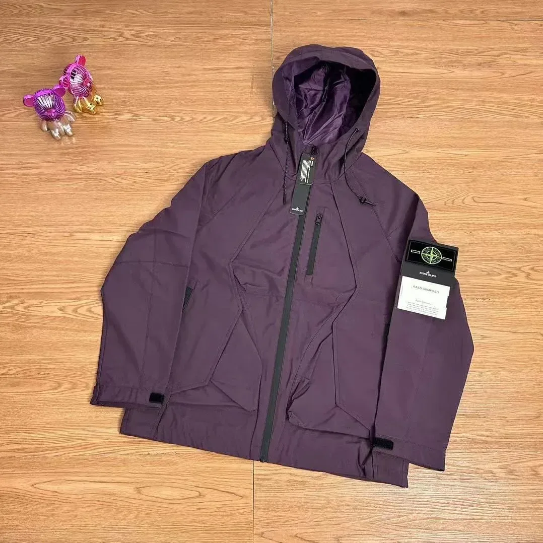 Stone Island Shadow Project Raso Gommato Purple Jacket