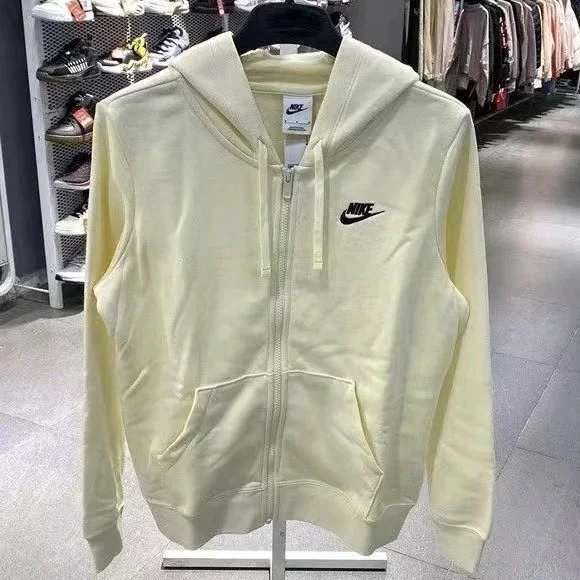 Nike Air Force 1 Zip-Up Hoodie Beige Sweatshirt