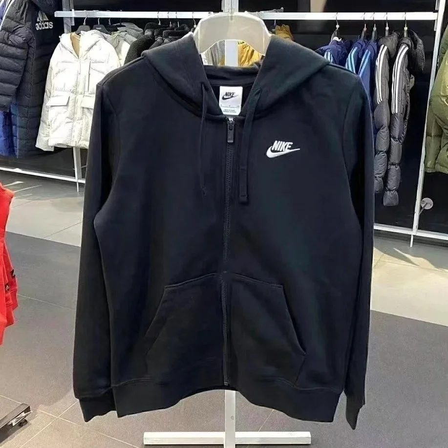 Nike Black Zip-Up Hoodie Sweatshirt