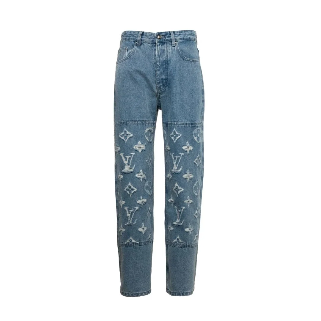 Louis Vuitton Monogram Jeans Blue Denim