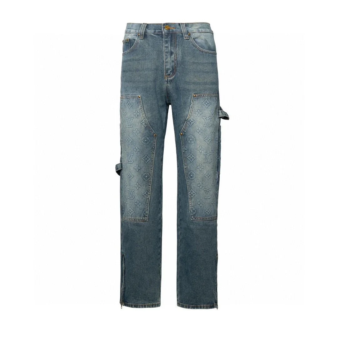 Louis Vuitton Monogram Painter Jeans
