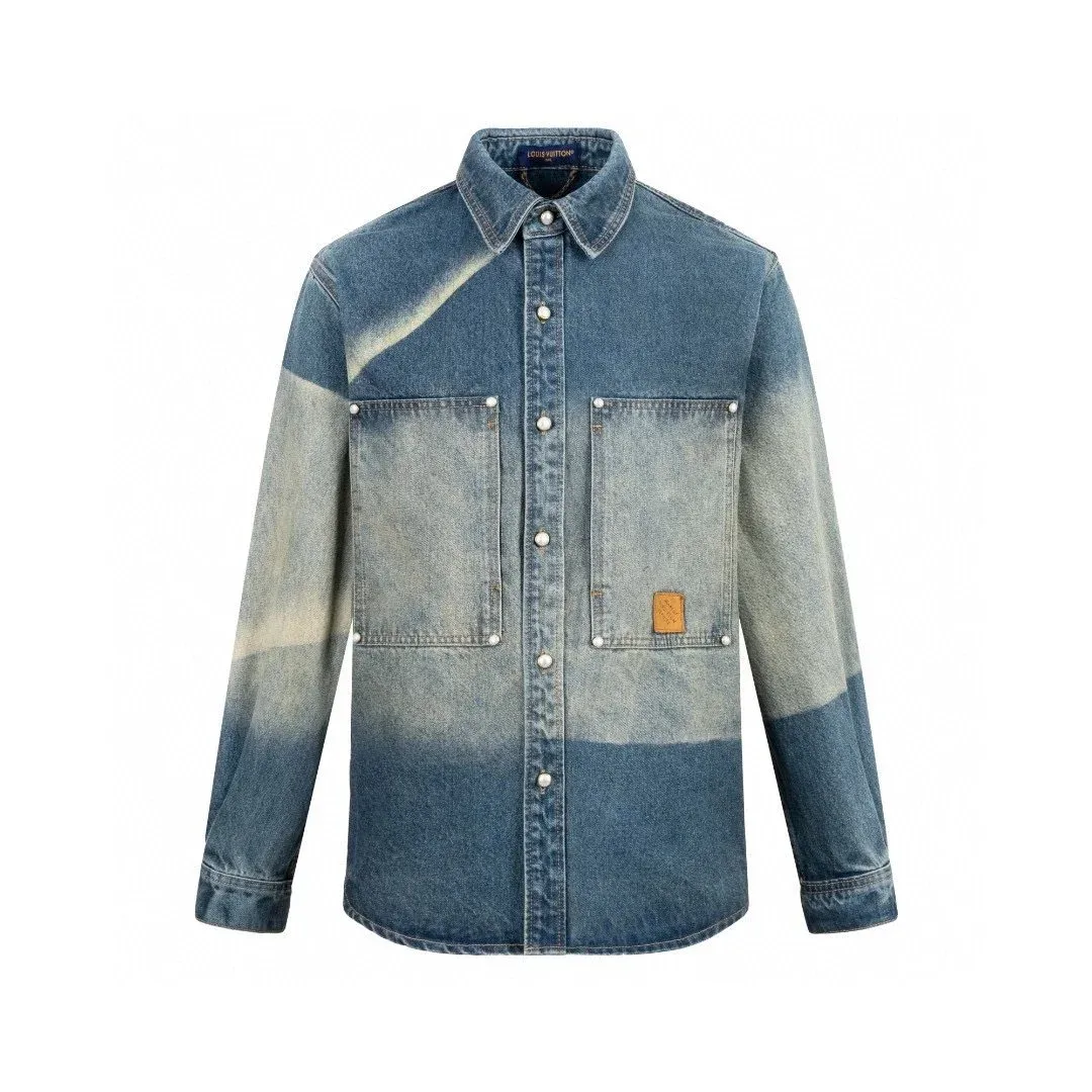 Louis Vuitton Bleached Denim Shirt Jacket