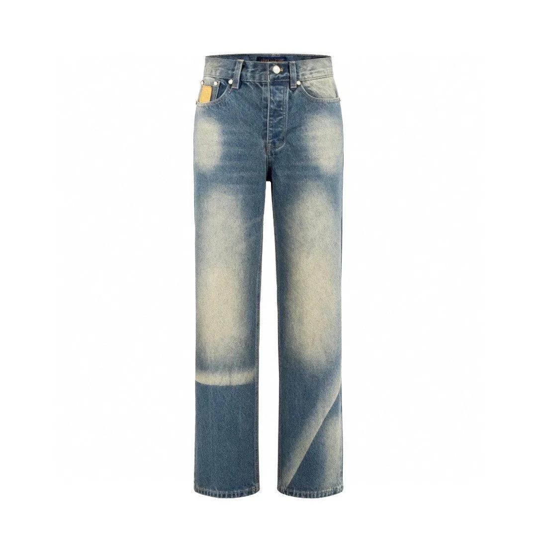 Louis Vuitton Jeans 'Model 30' Distressed Denim