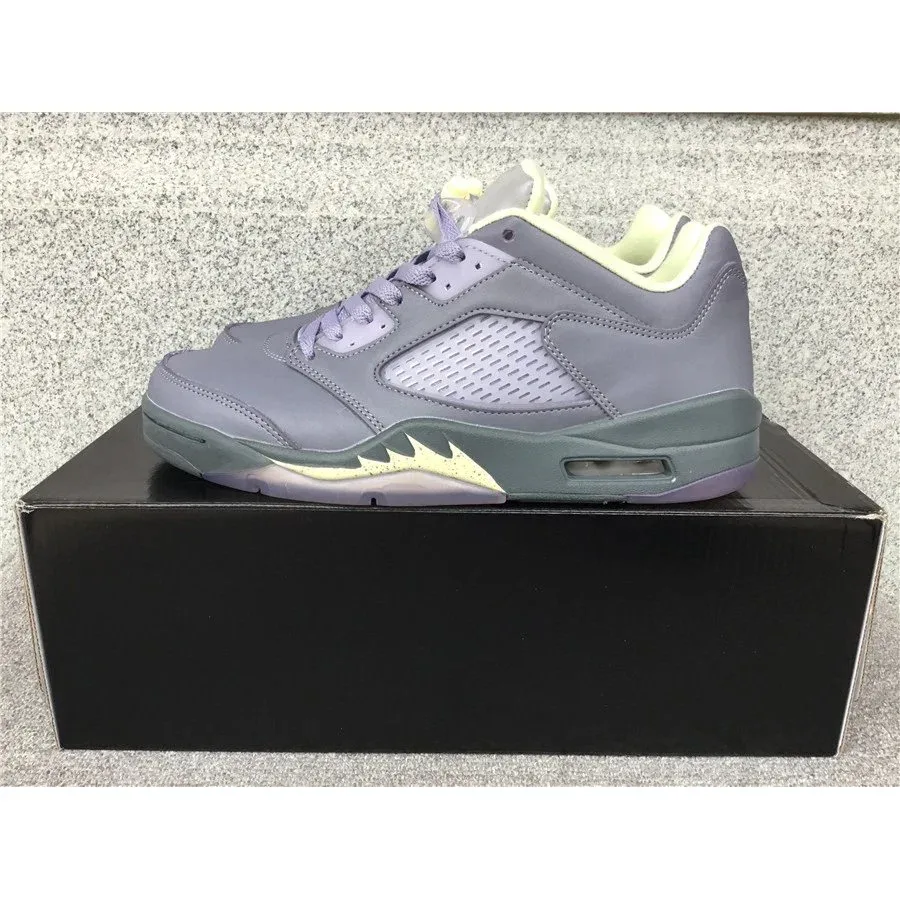 Air Jordan Air Jordan 5 Low Grey/Yellow Sneakers