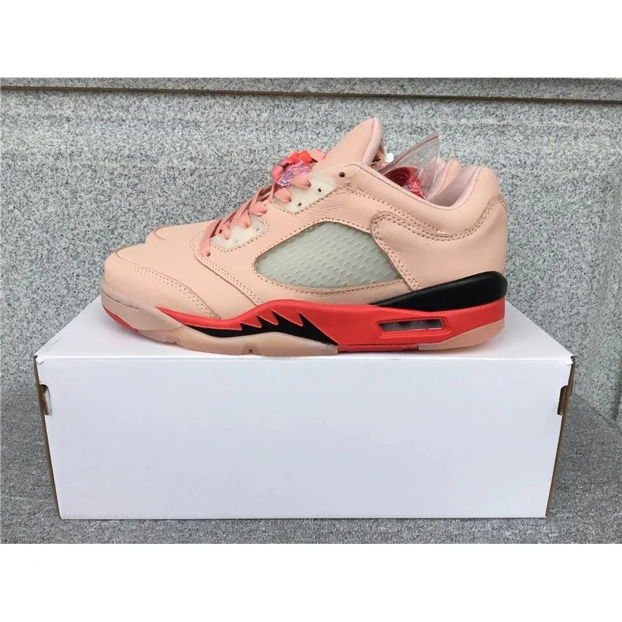 Air Jordan Air Jordan 5 Low '07 Peach Red Sneakers