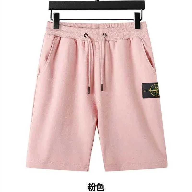 Stone Island 68-15 Pink Solid Shorts