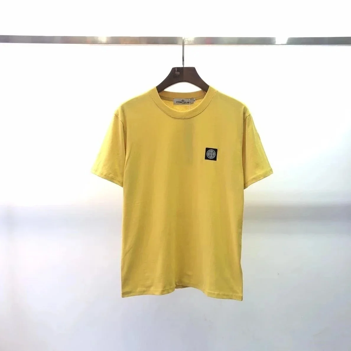 Stone Island Yellow Logo T-Shirt