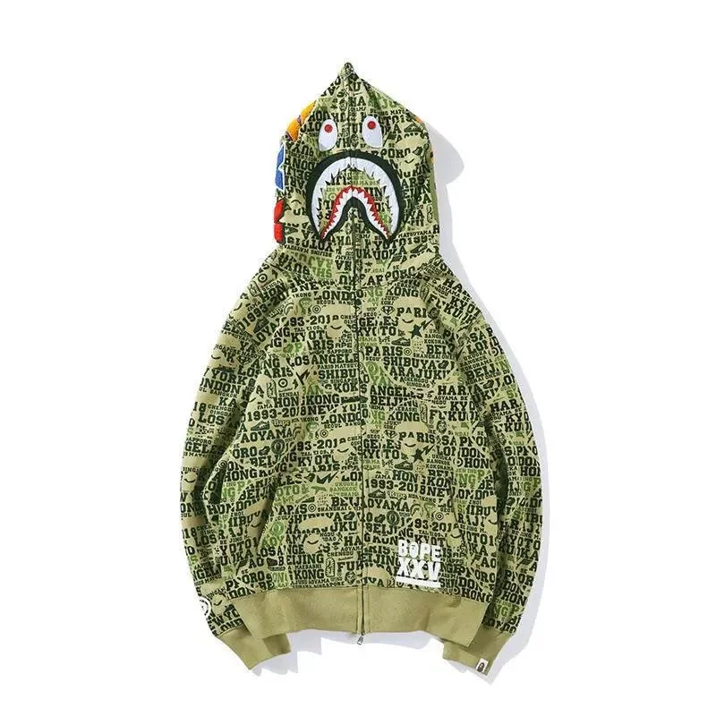 A Bathing Ape BAPE STA ABC Camo Shark Hoodie