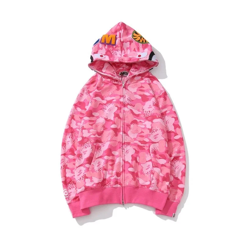 A Bathing Ape BAPE STA Pink Camo Hoodie