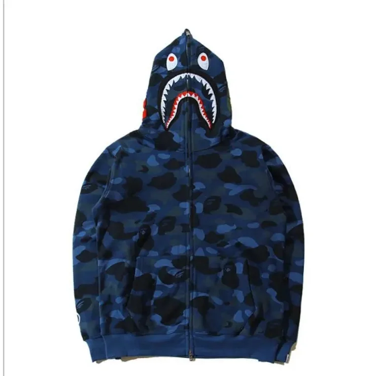 A Bathing Ape BAPE STA Shark Camo Hoodie