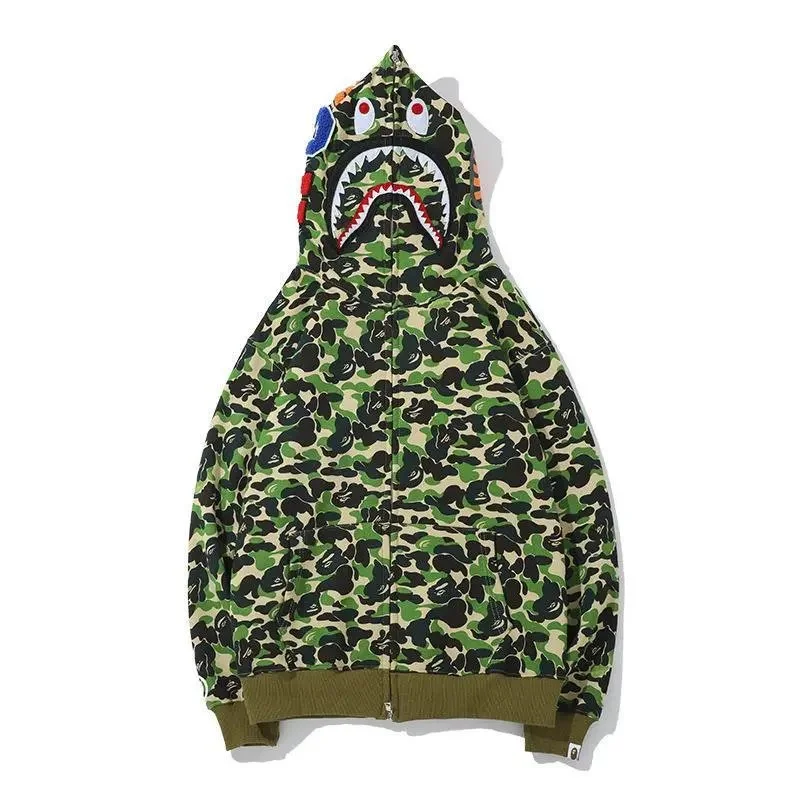 A Bathing Ape BAPE STA Shark Camo Hoodie