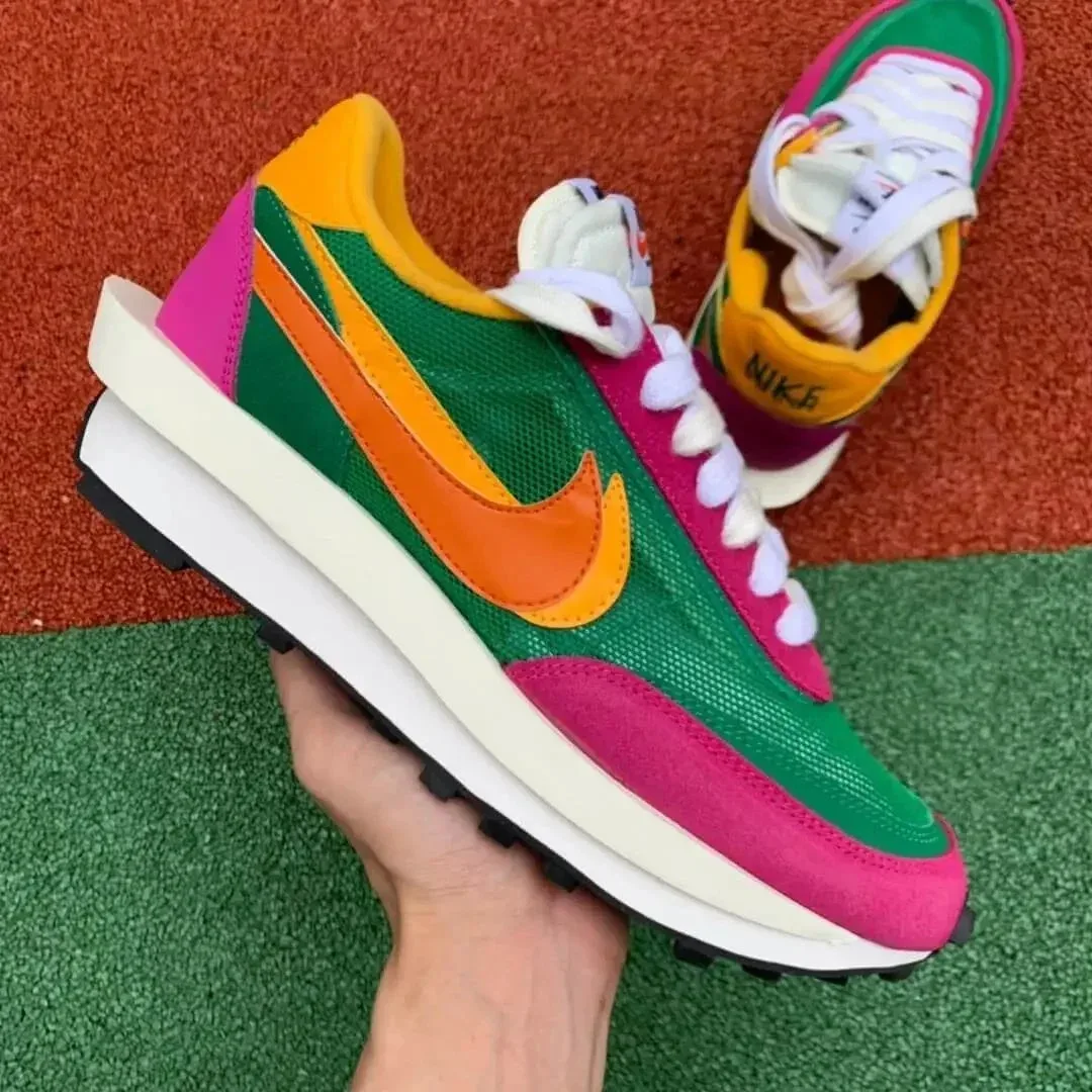 Nike Sacai LW x Sacai Green Orange Pink Sneakers