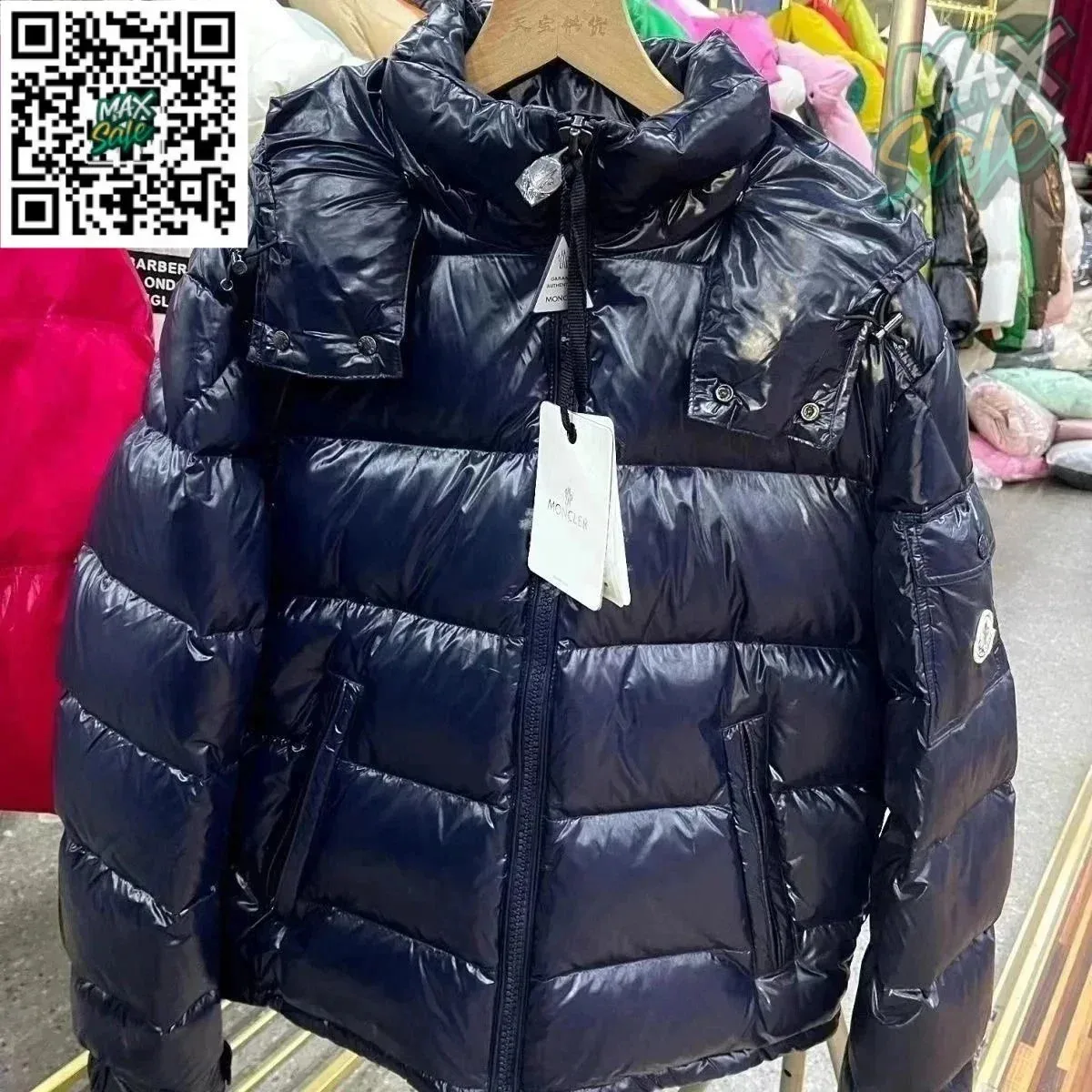 Moncler Navy Blue Down Jacket