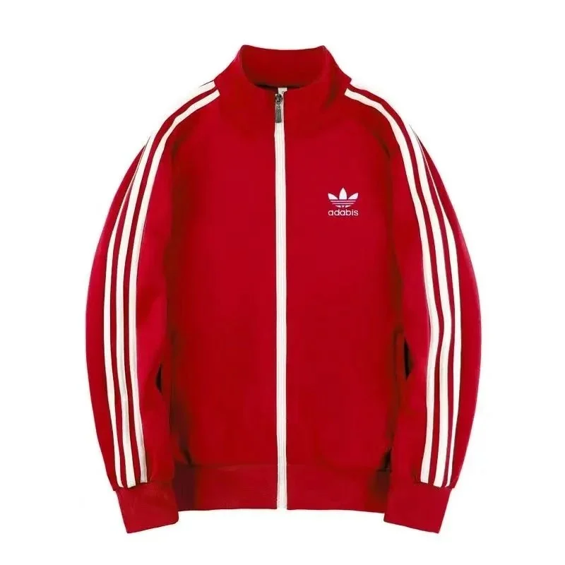 Adidas Classic Football Red Track Jacket