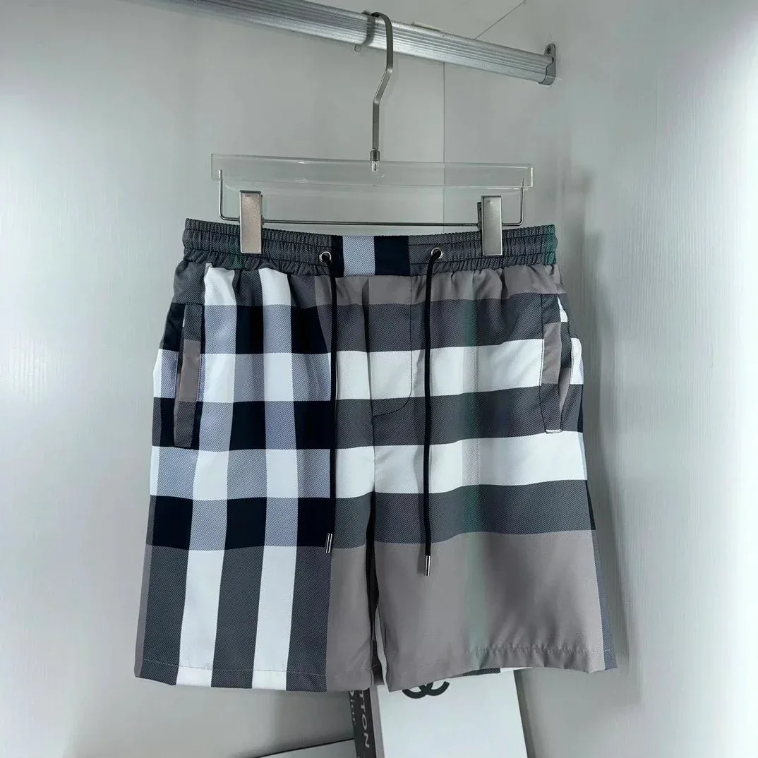 Striped Plaid Shorts Casual