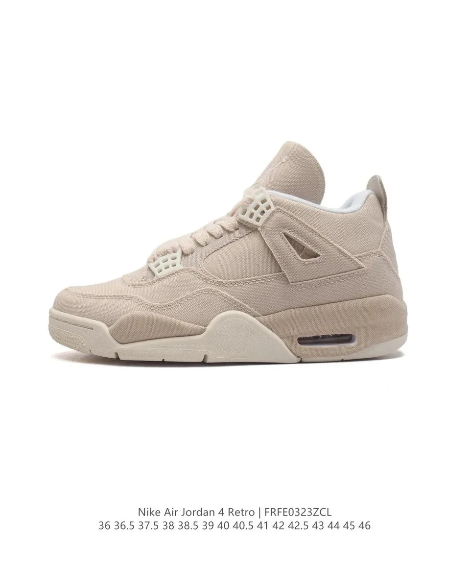 Nike Air Jordan 4 Retro Sail/University Red Sneakers