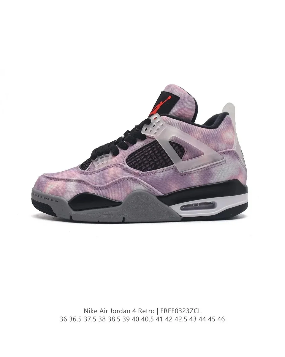 Nike Air Jordan 4 Retro Obsidian Pink Sneakers