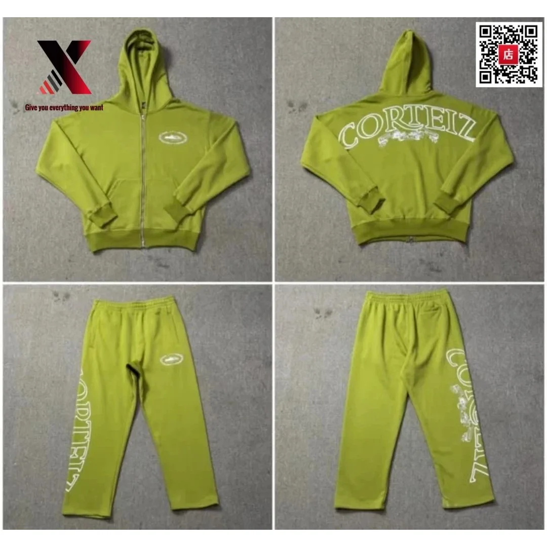 Corteiz Lime Green Co-ord Set