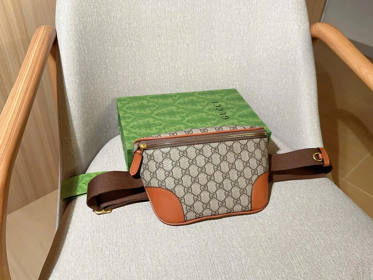 Gucci GG Supreme Belt Bag Beige/Tan Crossbody