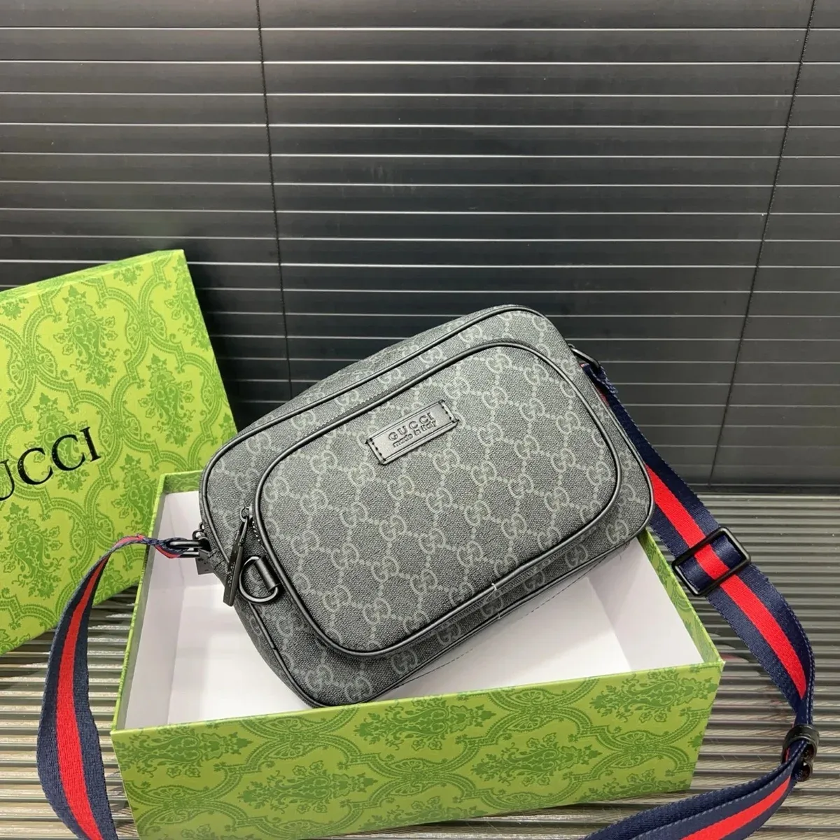 Gucci GG Supreme Monogram Crossbody Bag