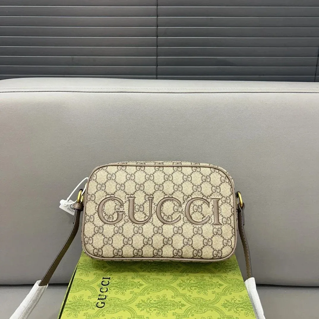 Gucci GG Supreme Beige Crossbody Bag