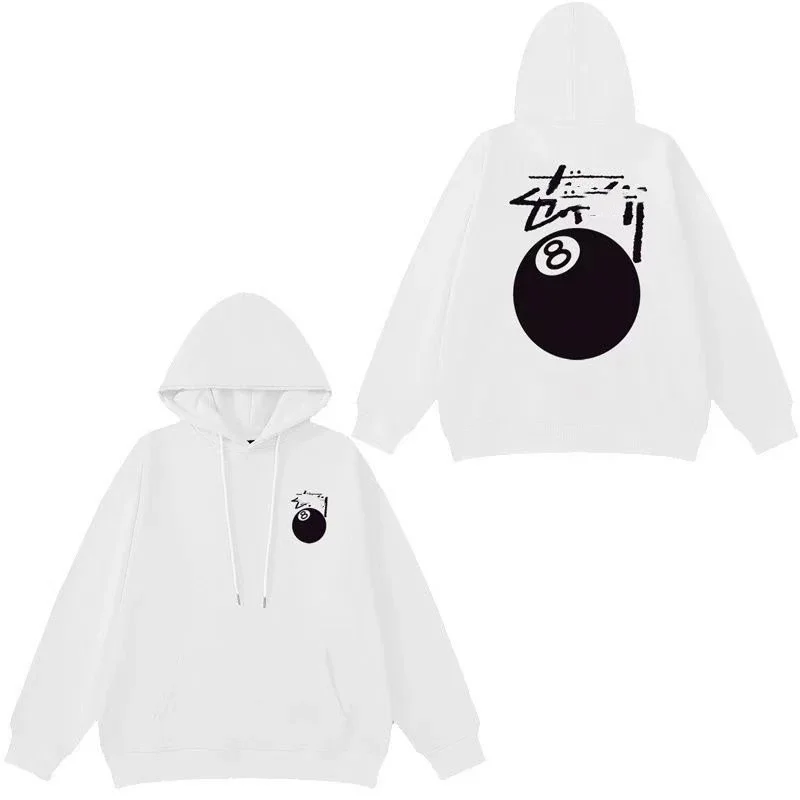Stussy Stüssy 8-Ball Hoodie White Casual