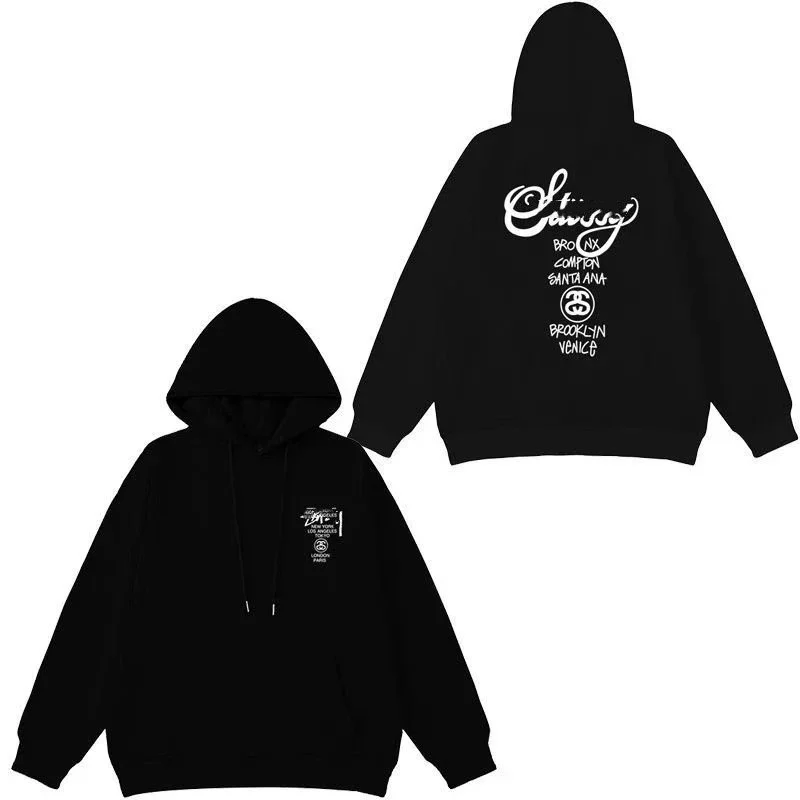 Stüssy Black Stussy Bear Hoodie