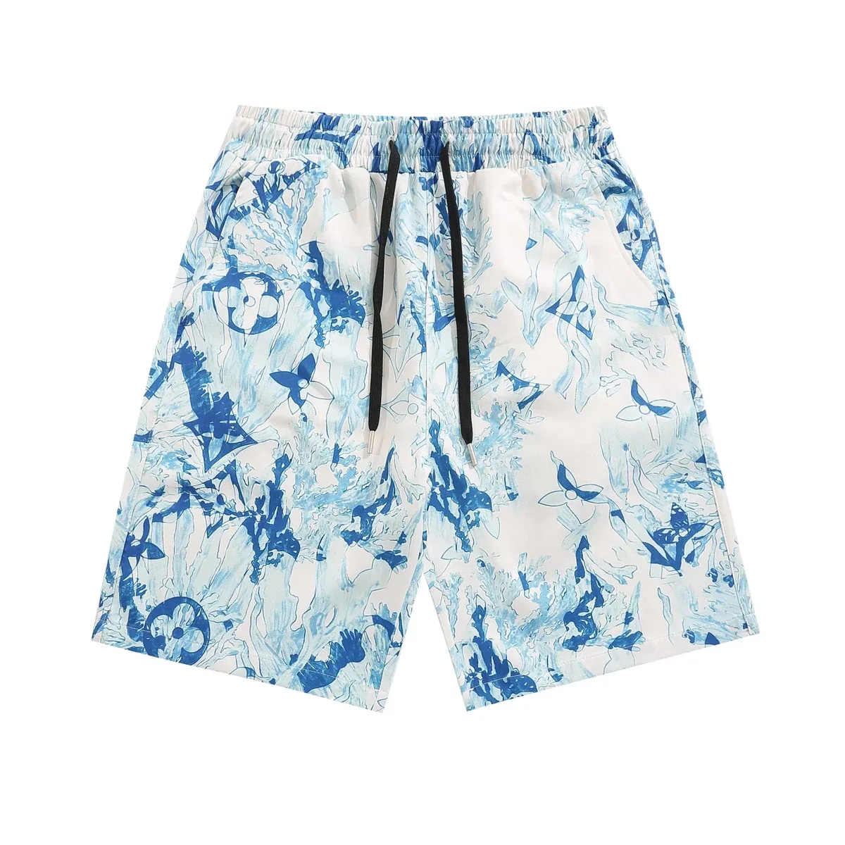 Louis Vuitton LV Trainer Blue & White Print Shorts
