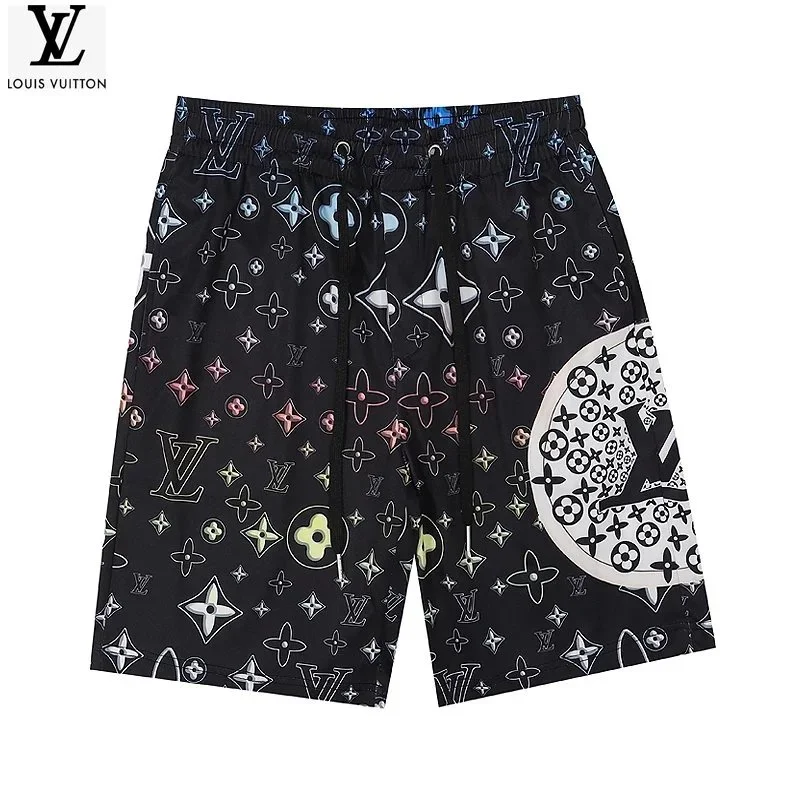Louis Vuitton Neverfull Monogram Print Shorts 09 Black