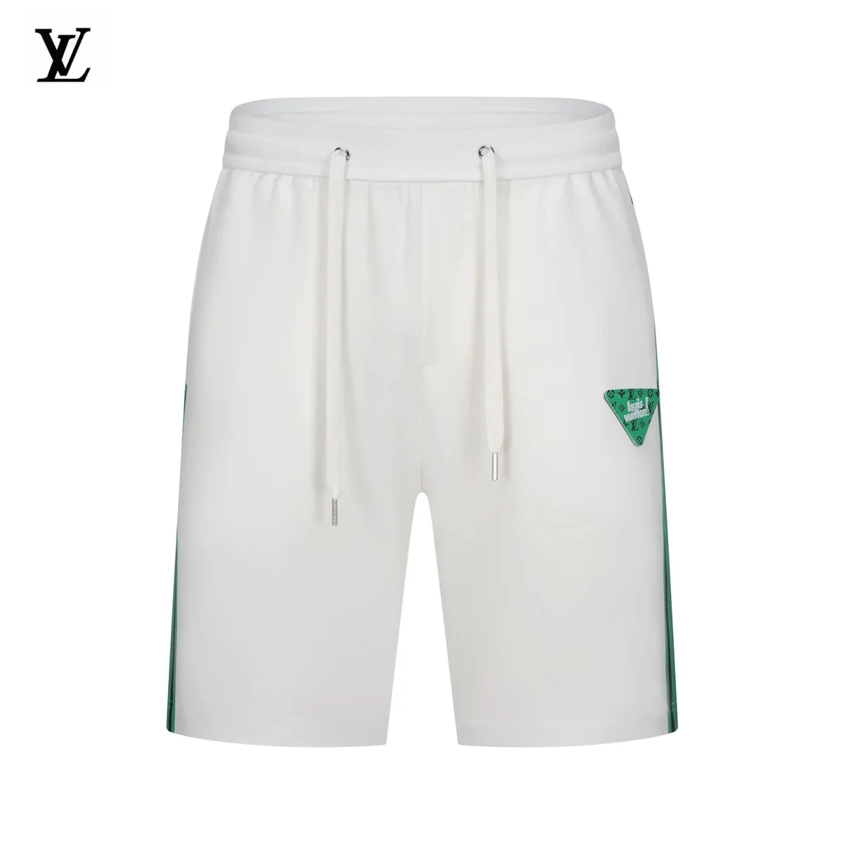Louis Vuitton Tabi White Green Stripe Shorts