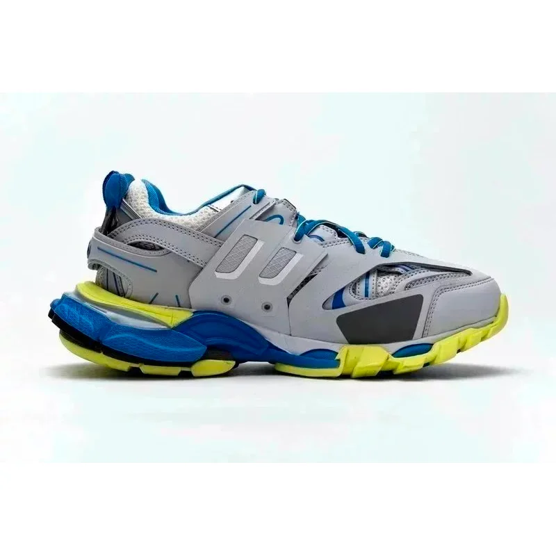 Balenciaga Track.3.0 Triple S Grey/Blue/Yellow Sneakers