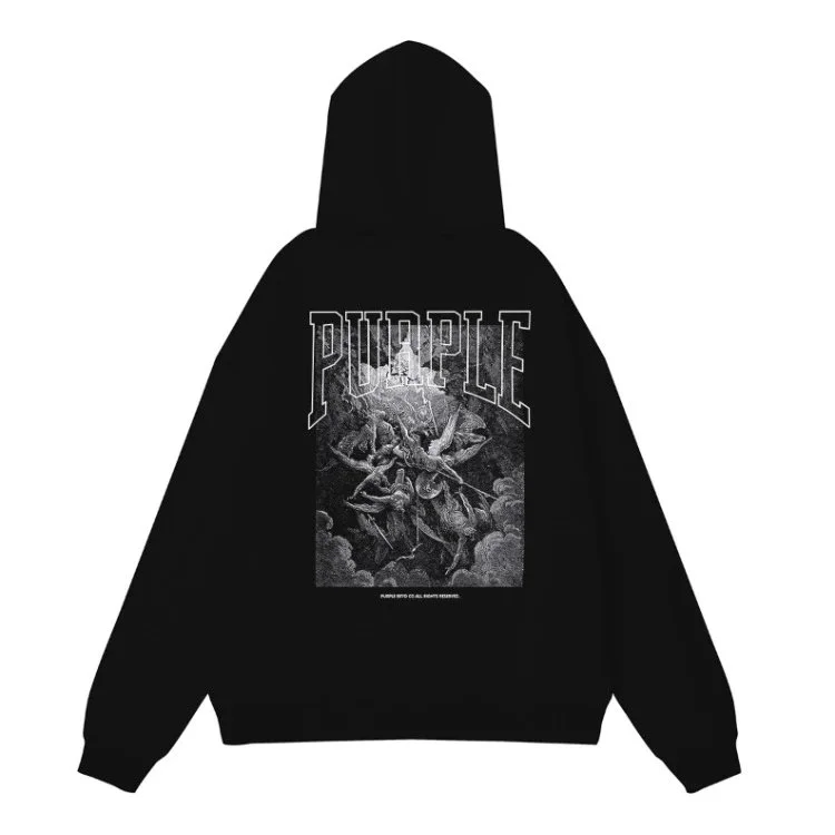 Purple Brand P001 Black Hoodie