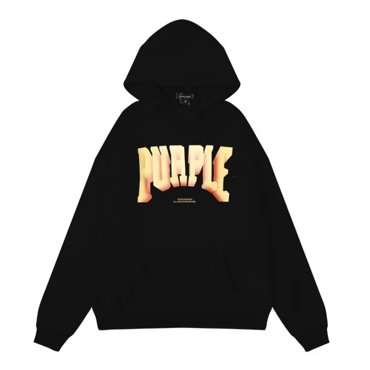 Purple Brand P001 Black Hoodie