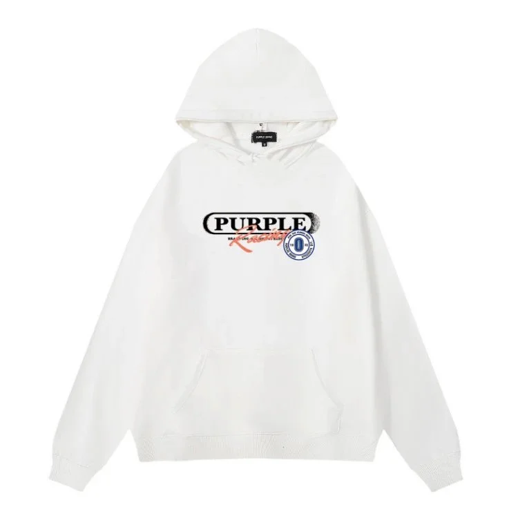 Purple Brand P001 White Hoodie