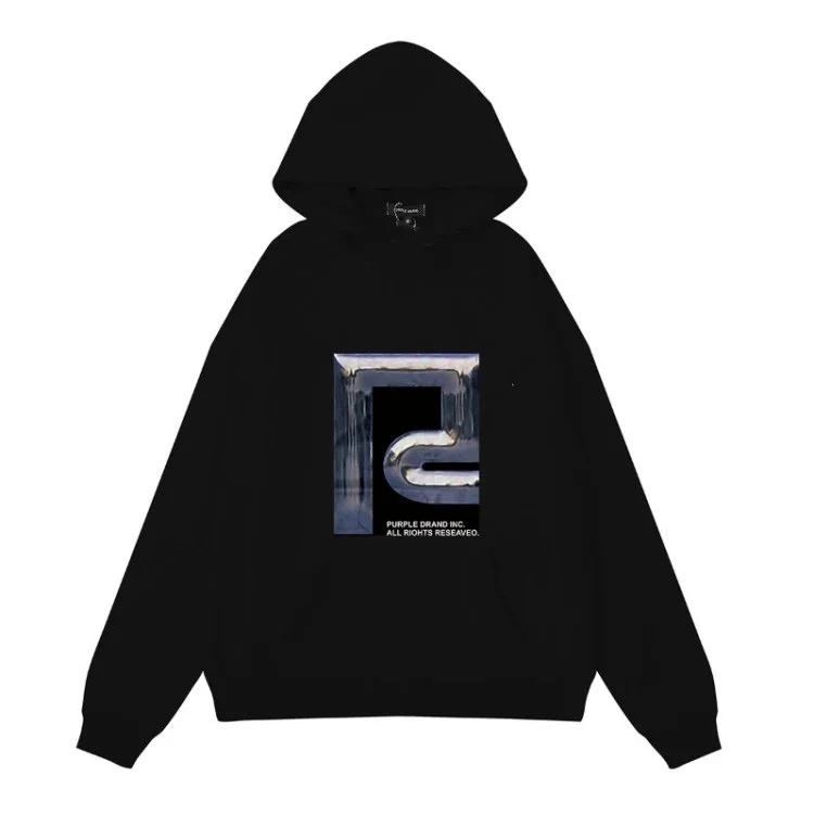 Purple Brand P001 Black Hoodie