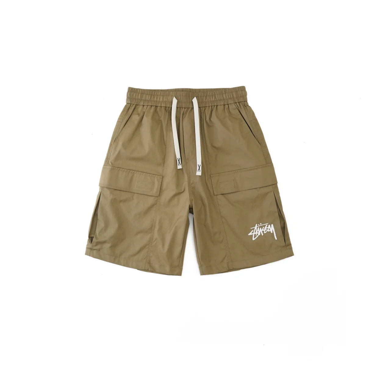 Stussy Classic Logo Olive Cargo Shorts
