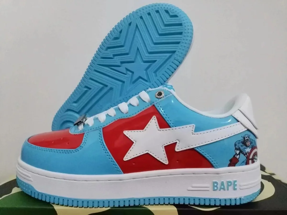 A Bathing Ape BAPE STA BT-026 Captain America Sneakers