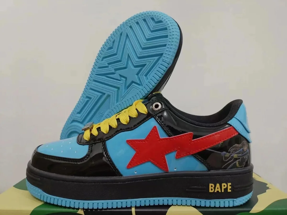 A Bathing Ape BAPE STA BT-020 Blue & Red Sneakers