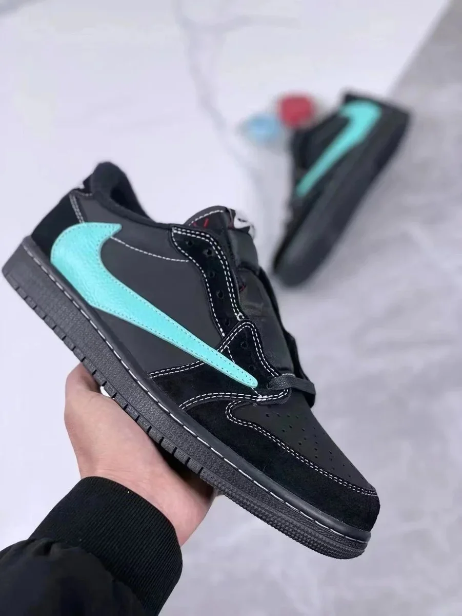 Nike Air Jordan 1 Low Black/Tiffany Blue Sneakers
