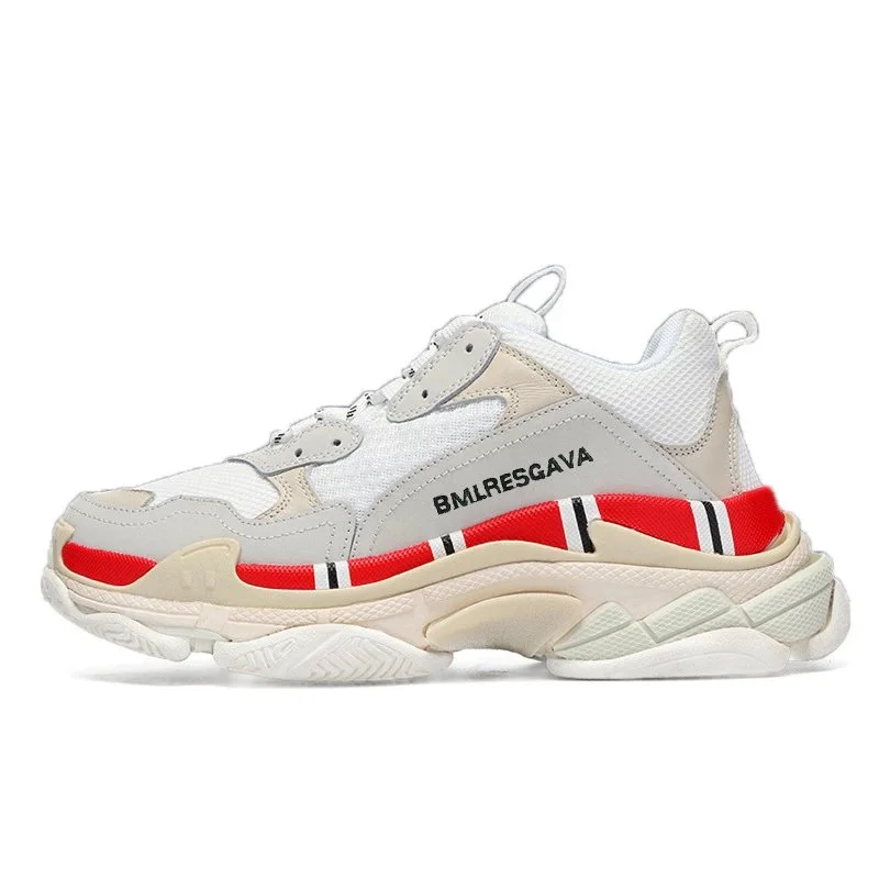 Balenciaga Triple S 28灰红 Sneakers