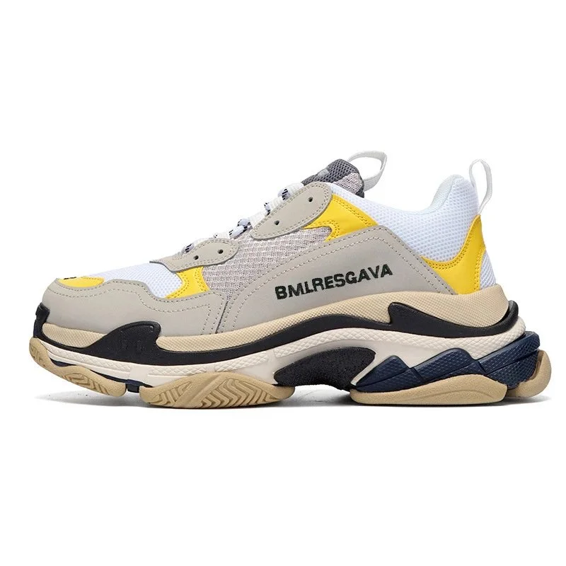 Balenciaga Triple S 30 Grey Yellow Sneakers