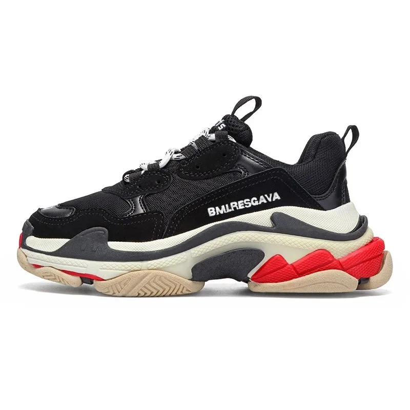 Balenciaga Triple S 37 Black Red Sneakers