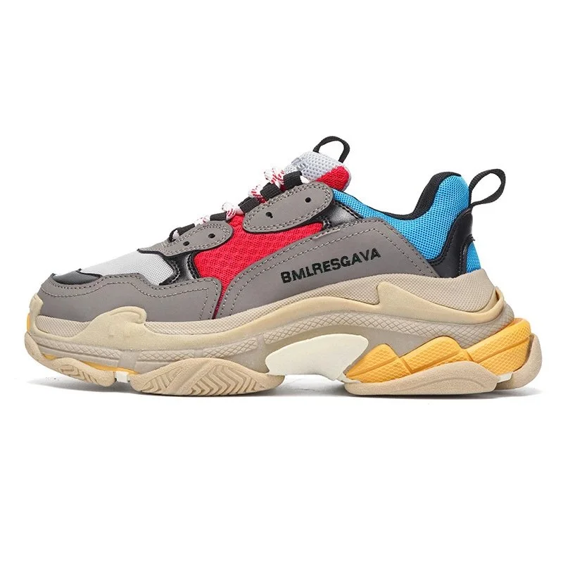Balenciaga Triple S 36 Grey Red Blue Sneakers