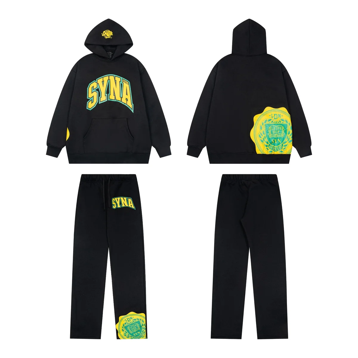 Syna Syna World Tribe Black/Yellow Tracksuit Set