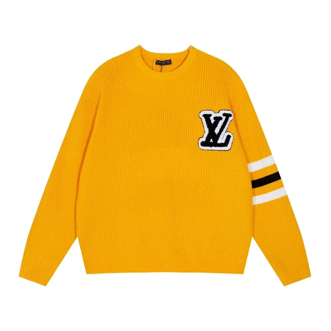 Louis Vuitton Classic Logo Yellow Sweater