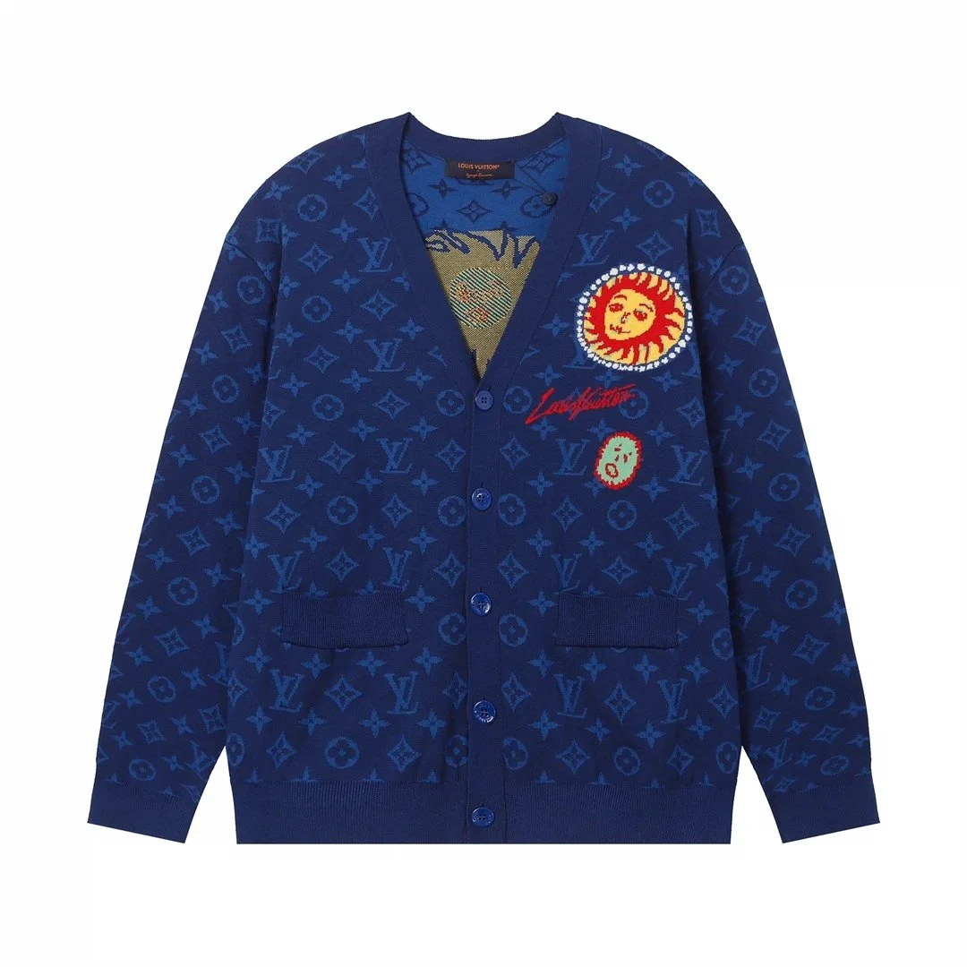 Louis Vuitton Monogram Cardigan Blue
