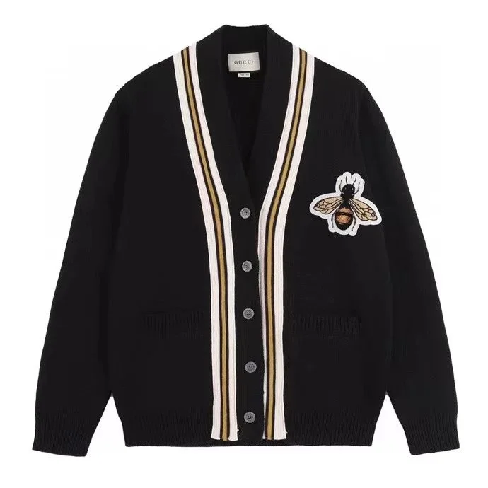 Gucci Bee Patch Cardigan Black